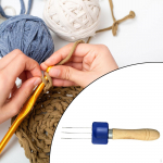 Cable Knit Tool Crochet Suupies Portable Wooden Edges on The Knitting Projects Light Hook 3 Latch
