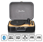 Lenco TT-116BK - grammofon sisseehitatud k&otilde;larite ja Bluetoothiga, Lenco must