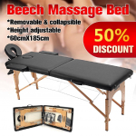 Premium PU-nahast kaasaskantav massaažilaud, diivan, iluteraapia voodi, spaa, reguleeritav k&otilde;rgus 58-82cm, 185cm*60cm