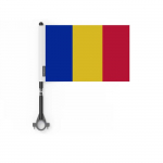 Drapeau &ndash; mitmev&auml;rviline &ndash; V&eacute;lo Roumanie &ndash; 5 t&uuml;kki &ndash; 14 x 21 cm &ndash; pol&uuml;ester