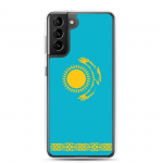 Coque T&eacute;l&eacute;phone &ndash; Samsung &ndash; Galaxy S22 &ndash; Drapeau Kasahstan &ndash; Souple &ndash; mitmev&auml;rviline