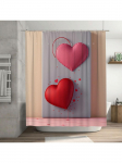 3D S&uuml;damega Du&scaron;ikardin | Romantiline ja Moodne Vannitoasisustus 90X180cm