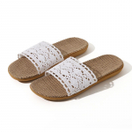 Stiilsed naiste linased pitsiga sussid, ideaalsed suvekingad naistele 35-36