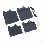 2 Pieces Simulation s Mudguard Splashing Guards 1:8 Scale DIY Modified Lining Decoration Soft Rubber