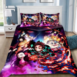 Tekikate Demon Slaye 3D Peen Muichiro Tokito Anime Digitaaltr&uuml;kiga Voodipesu Komplekt Tekk Voodi Noorte Kodu Dekoor Poiste Kingitus 180x210cm