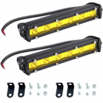 LED-valgustusriba, 7-tolline, 2 tk komplekt, kollane l&auml;&auml;ts, /24V, kitsa nurgaga punktvalgusti t&uuml;&uuml;p,