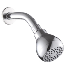 High Pressure Shower Heads for Low Pressure Home - 3 Inch Fixed Shower Head - Anti-Leak with Adjustable Swivel Ball Joint in Polished Chrome with PTFE