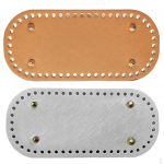 2x DIY Bag Bottom Cushion Replacement for Handbag Making , Brown, 22x10 cm