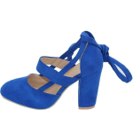 Naiste pumbad Naiste kontsad Chaussures Femme Gladiator Suvised k&otilde;rged kontsad Peole Pulmajalad Naiste paksud kontsad Zapatos De Muje 39 sinine