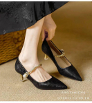 Moodsad Naiste Kingad Moodne Elegantne Stiil K&otilde;rged Kontsad Trendikad Mitmek&uuml;lgsed Pehme Tald Nahast Kingad Disainer Mary Jane Kingad Tacones De Mujer 34 must