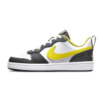 Nike Court Borough Low 2 SE GS Valge Kollane Strike Laste tossud Raudhallikas Must DO6688-100 35.5