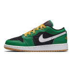 Air Jordan 1 Low SE GS J&otilde;ulud Laste tossud Roheline Malakiit Must DQ8421-300 38.5