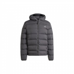 Adidas Helionic Stretch Kapuutsiga Puhvjakk Meeste &Uuml;ler&otilde;ivad Must IK3174 S