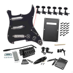 Isetehtud elektrikitarr 11-auguline kriimustusplaat Kaasaskantav Multifunktsionaalne SSS Pickguard H&auml;&auml;lestusnuppude jaoks white B gray