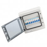 Veekindel jaotuskast 6 MCB-d(2xB6A+2xB16A+2xB32A) + Peal&uuml;liti 100A 6-faasiline EL-stiilis 230V