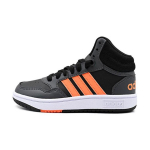 Adidas Neo Hoops 3.0 Mid K Kangast Vabaaja Libisemiskindlad Vastupidavad Keskmise s&auml;&auml;rega Laste Rulaketsid Laste Tennised Must Oranž HQ4492 29