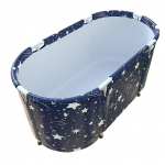 120 * 58 * 50cm Kokkupandav Kaasaskantav T&auml;iskasvanute Vann H&uuml;droteraapia Vann &Auml;mber Paksenenud Soe Vann tumesinine v&auml;rv