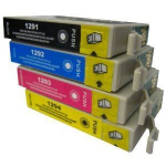 Cartouche d'encre compatible Epson T1295 - Noir - Tonercenter24