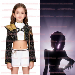 Anime Idol Lapsed T&uuml;drukud Kpop Deemonik&uuml;tid Rumi Zoey Mira Cosplay T&auml;iskost&uuml;&uuml;mikomplekt Kost&uuml;&uuml;m Lavashow Lapsed Halloweeni Pidu kids 120cm