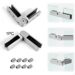 Adjustable Glass to Clamp 90 Bracing Stainless Steel Support Railing Clip Holder for Brushed Finish