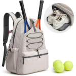 Trendikas ja Racket koos kingakoti ja topelt&otilde;larihmaga Tennisekott Seljakott Luksuslik Festivalikink Pickleballikott One Size