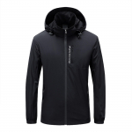 Men Waterproof Velvet ski Outdoor Sports Pocket Hooded Mountaineering Jacket XL sinine