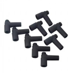 BAOLUN Universal 9 pcs / set Hei Style Distributor End Wire Rubber Boots & Stainless Steel Ends One Size