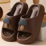 Unisex suvine suur paksu p&otilde;hjaga multifilmi seene sisesandaalid, naiste, meeste vabaaja libisemisvastased sussid paaridele 36-41 40-41(one size smaller) kohv