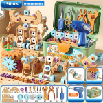Kids Toolbox Kit Haridusm&auml;nguasjad Simulatsioonid Remondit&ouml;&ouml;riistad M&auml;nguasjad Puurimine Plastikust M&auml;ng Tehnika&otilde;pe Pusle M&auml;nguasjad Kingitused poisile