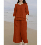 India disainer puuvillane slub kurta p&uuml;ksid n&ouml;&ouml;riga komplekt naistele Bollywoodi peoriided top tuunika kurti kleit 2XL punane