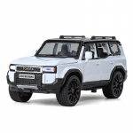 1/32 Toyota Land Cruiser Prado Maastur 2024 Sulamist Valatud M&auml;nguauto Mudel Heli ja Valgusega Laste M&auml;nguasi Kogumisobjekt S&uuml;nnip&auml;evakingitus valge