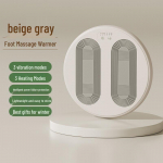 Kahekordse kasutusega jalasoojendaja massaažiseade: Lauaalune k&uuml;ttepadi ja talvine jalamasseerija Massage + Foot Warmer beež