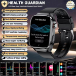 2025 Uus Nutikell EKG+PPG Organite Siseelundite Monitor Kell Meestele Vere Lipiidid Kusihappe Verer&otilde;hk Sport K&otilde;ne Nutikell Samsung Galaxy jaoks Silver