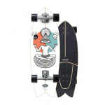 Surfskate - CARVER - Equilibrium CX 29.25 - Must - 4 ratast - T&auml;iskasvanu valge