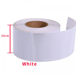 10cm*5m Veekindlad Peegeldavad Teibid Isekleepuvad Valge Punane Fluorestseeriv Kollane V&auml;litingimustes Ohutus Hoiatus Peegelkleebised Autole