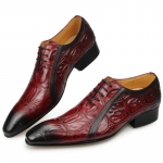 Moodsad vabaajajalatsid Moodsad meeste kingad Klassikalised meeste Oxfordid Formaalne &auml;rikleit Kingad Moodne Derby Oxford Mugav Krokodill Homme 39 punane