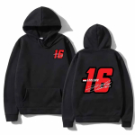 S&uuml;gis-talvine mood meeste kapuutsikas Charles Leclerc Racer tr&uuml;kiga m&uuml;ts Meeste ja naiste soe pealmine osa S black