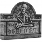 Pierre tombale en Carton - VIVING - Taille 27,5 x 37 cm - Accessoire de d&eacute;coration - Id&eacute;al pour Halloween