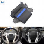 For Toyota Prius 30 XW30 2009 2010 2011 - 2015 Prius C US 2012-2017 Car Steering Wheel Leather Cover Decor Black with blue