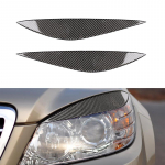 ABS-i s&uuml;sinikkiust auto esitulede lamp Kulmude laugude kulmude kleebis Mercedes-Benz C-klassi W204 C180 C200 C260 C300 C63 jaoks Carbon Fiber