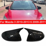 Mazda 3 2010-2013 6 2009-2011 jaoks tagavaate k&uuml;ljepeegli katte tiivakate auto v&auml;lisukse tagavaate korpuse sisekujundus s&uuml;sinikkiust v&auml;limus Type A Gloss Black