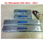 FOR ASX Outlander lancer EX LED Welcome Pedal Scuff Plate Door Sill Cover car styling auto accessories Style 3