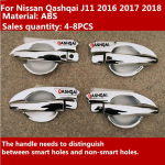 Nissan Qashqai J11 2016 2017 2018 jaoks Kroomitud k&auml;epidemekate/ABS ukrausi kattekatte liistud Auto-styling A