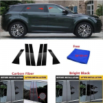 Sobib Land Rover Evoque 2012-2018 jaoks S&uuml;sinikkiust Aknaliistu Kate BC-sammas Kleebis Poleeritud Sammas bright black