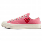 CDG Play x Converse Chuck Taylor All Star 1970s Madal Rei Kawakubo Kulumis- ja Veekindel Madala S&auml;&auml;rega L&otilde;uendikingad Unisex Roosa 35
