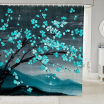 jejeloiu Funny Black Cat Shark Shower Curtain 72 x84 Ocean Sea Animal Bath Curtain for Boys Girls Teens Sea Underwater World Bathroom Shower Curtain 72"W x 72"L (Pack of 1) sinakassinine v&auml;rv
