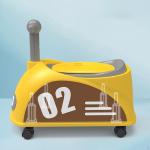 Adorable Water Seat for Children Early Educational Toy Easy to Clean Comfortable Boys Yellow Hard Pad