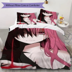 Elfen Lied Anime Muster Voodipesu Tekikott Tekikate Padjap&uuml;&uuml;r Kodukaunistus S&uuml;nnip&auml;evakingitus (1 * tekikott + 2 * padjap&uuml;&uuml;ri ilma s&uuml;damikuta)41 135x200cm pink