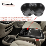 Center Console Water Cup Holder ert Liner For Chrysler Pacifica Voyager 2017 2018   68312236AC