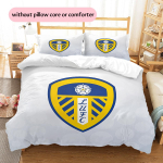 Leeds Unitedi mustriga voodipesu Kodu kaunistamine S&uuml;nnip&auml;evakingitus (1 * tekikott + 2 * padjap&uuml;&uuml;r, ilma t&auml;idiseta) 155x200cm